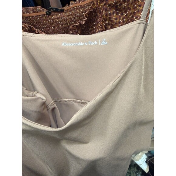 Abercrombie & Fitch Large Tall Traveler Mini Skort Dress Brown Athletic Lounge - Picture 10 of 10